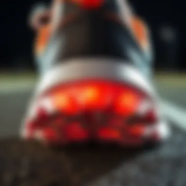 Close-up view of Skechers cushioning technology