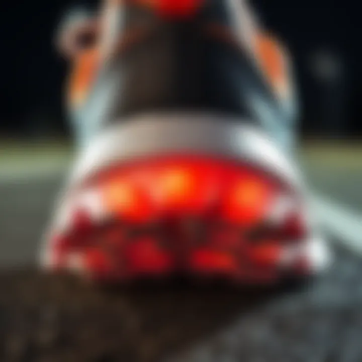 Close-up view of Skechers cushioning technology