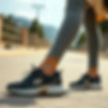 Skechers shoes paired with fashionable outfits for daily wear