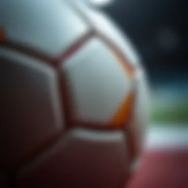 Soccer Ball Texture and Design Close-up of a soccer ball showcasing its texture and design