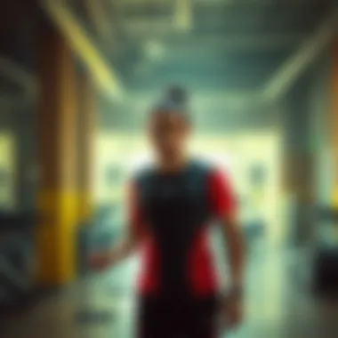 A vibrant, motivational fitness environment filled with energy.