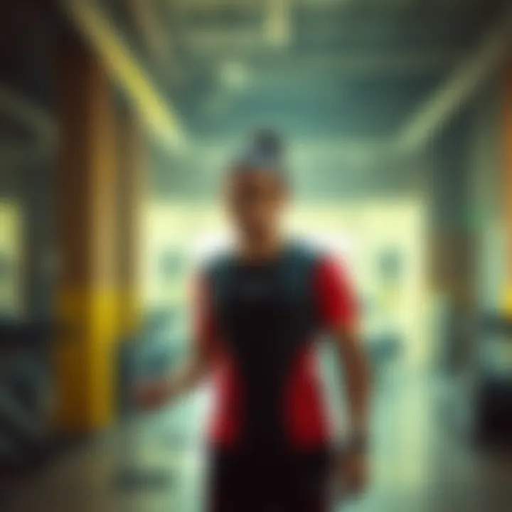 A vibrant, motivational fitness environment filled with energy.