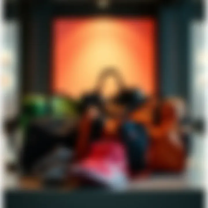 Fashionable Sport Bags for Young Girls Stylish sport bags arranged for a fashion-focused presentation