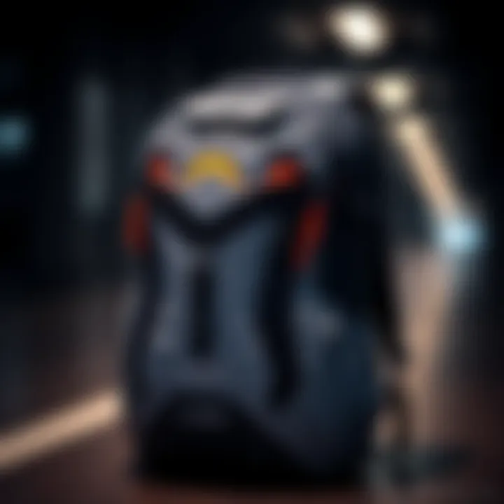 A stylish sports backpack showcasing innovative design elements.