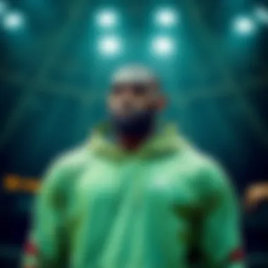 Intersection of Sports Performance and Fashion An artistic representation of the intersection between sports performance and fashion.