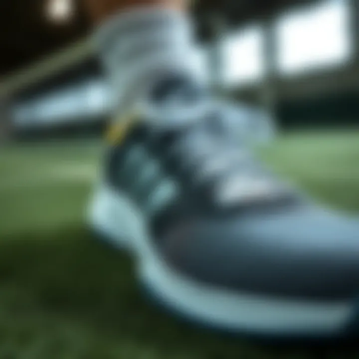 Close-up of advanced shoe technology highlighting comfort features