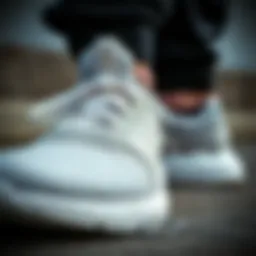 A close-up of the Terrex Adidas shoe showcasing its intricate design.