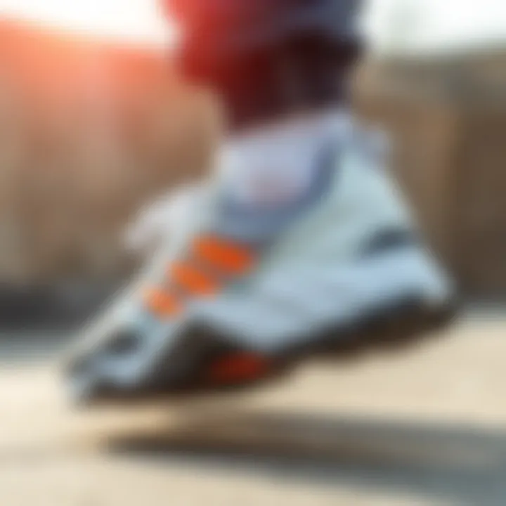 Side view of Terrex Adidas shoes highlighting their unique features.