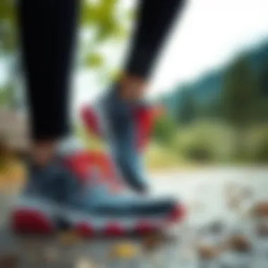 User experience with waterproof athletic shoes in an outdoor setting