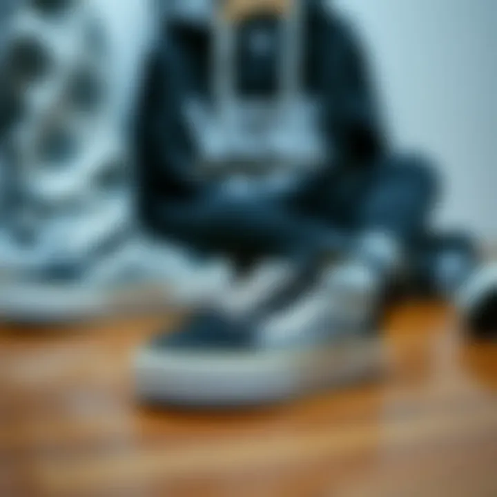 Vans baby shoes displayed alongside sporty outfits