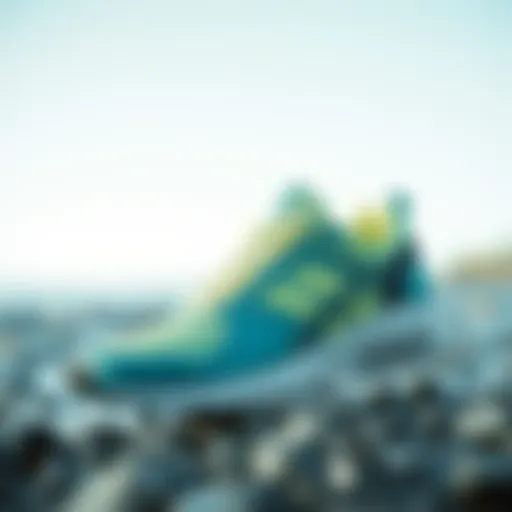 Water-resistant athletic footwear showcasing style and functionality