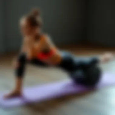 Maintaining Correct Posture with Yoga Roller Correct posture while using a yoga roller to prevent injuries