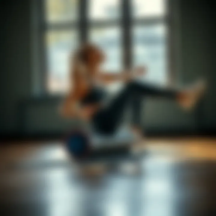 Stretching Techniques with Yoga Roller Different techniques for stretching using a yoga roller